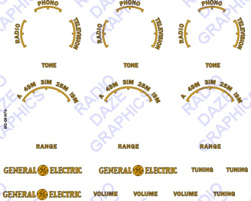 Reproduction Graphics - General Electric - Decals - Page 1 - Radio