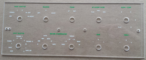 McIntosh C20 Faceplate-No Logo (Later Version-Smaller) (Item: DG