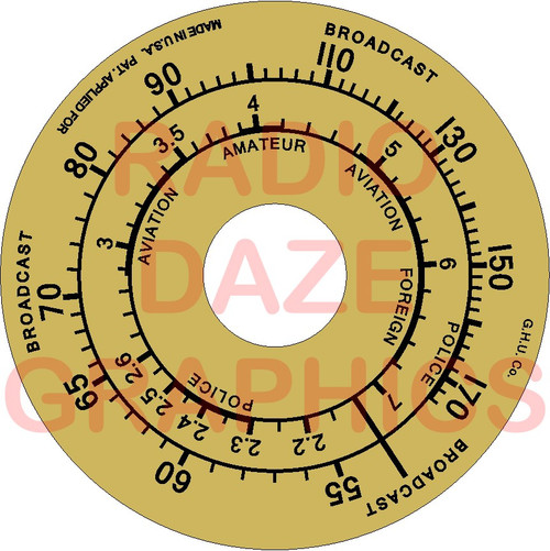 Grunow 588 Dial (Item: DS-A656)