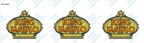 King Radio Decal (Item: DCL-KING1)