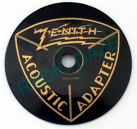 Illustration of Label Mounted on Acoustic Adapter Washer