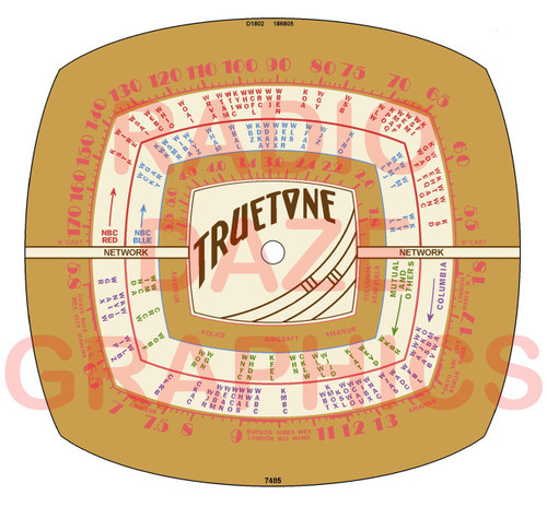 Truetone D1002, D1802 Dial (Item: DS-A223)