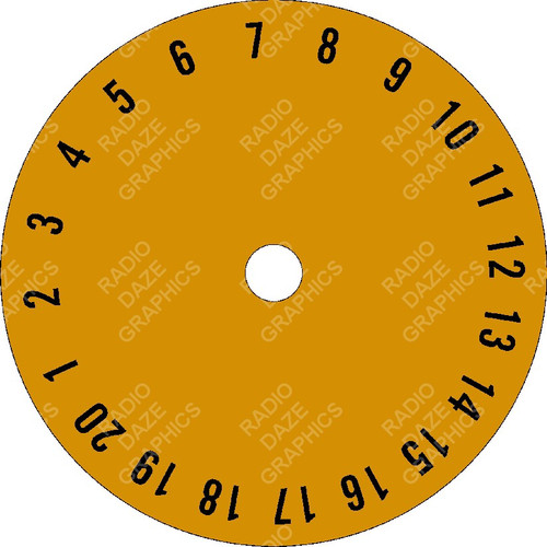 Classic Symphonola Record Number Dial (LBL-SBG-002)