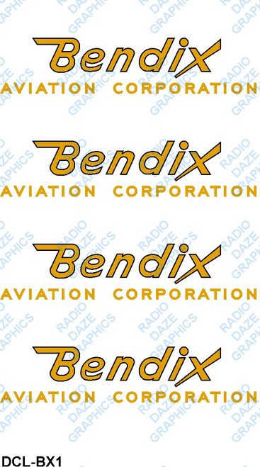 Bendix Logo Decal Set (Item: DCL-BX1)