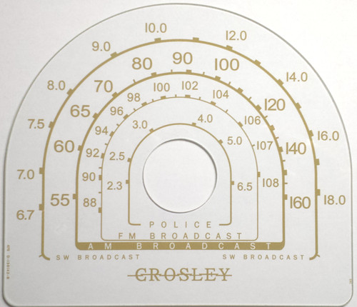 Crosley Dial Glass Models 148CP-CQ-CR (Item: DG-343)