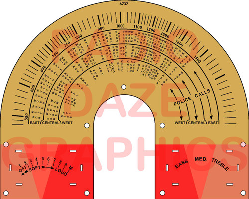 Airline Model 62-101 Dial (Item: DS-A699)