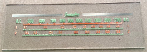 Learadio Model 6611PC Dial Glass (Item: DG-357)