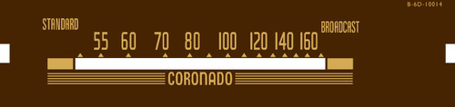 Coronado Model 43-8240 Dial (Item: DS-A705)