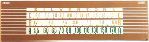 Silvertone Model 7037 Dial Glass (Item: DG-373)