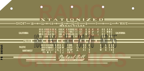 Packard Bell 651 Dial (Item: DS-A702)