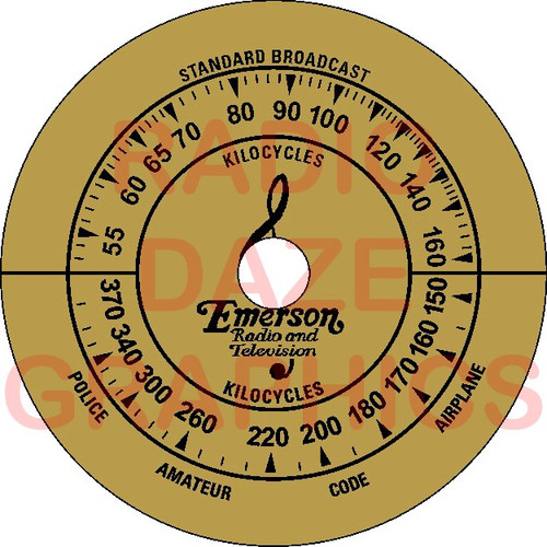 Emerson 110 Dial (Item: DS-A712)