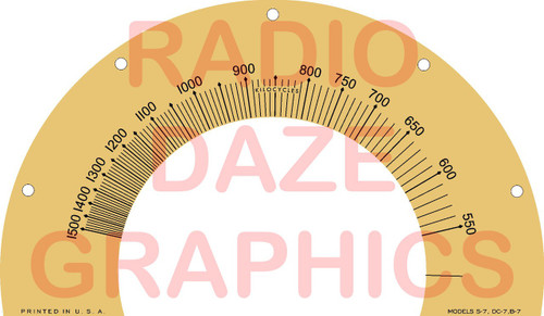 Lyric S-7, DC-7, B-7 Dial (Item: DS-A719)