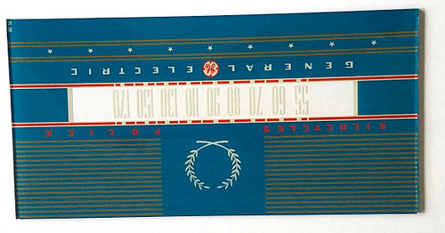 General Electric Model L-650,L-652 Dial Glass (Item: DG-385)