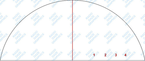 Hallicrafters S40A Main Dial Window (Item: DS-A641)