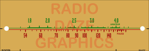 General Electric Model E-50,E-52 Dial (Item: DS-A727)