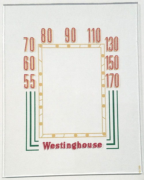 Canadian Westinghouse Model 568 Dial Glass (Item: DG-390)