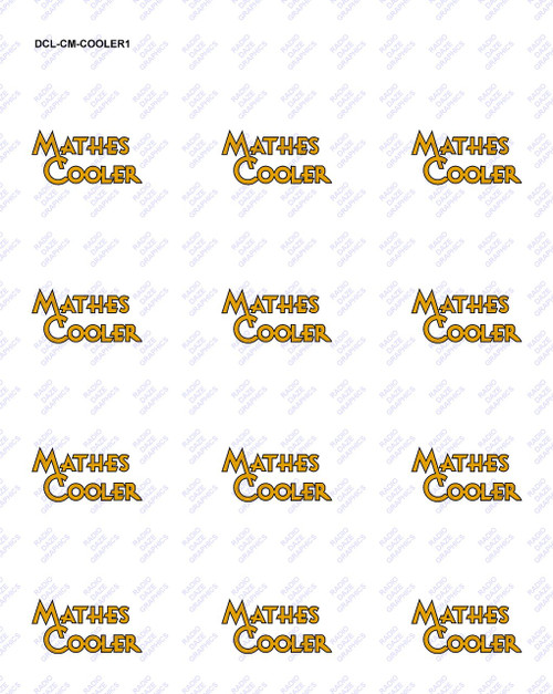 Curtis Mathes Cooler Fan Decal Set (Item: DCL-CM-COOLER1)