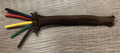 Multi-Conductor Cloth Covered Cable - 5 Conductor (Item: MCC-5)