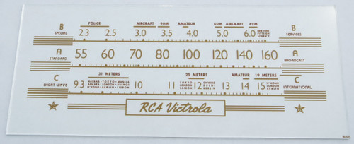 RCA Model V-215 Dial Glass (Item: DG-421)