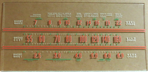 General Electric J-71 Dial Glass (Item: DG-488)