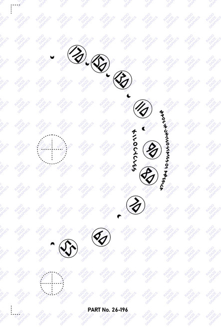 Zenith #26-196 Dial Scale Decal (Item: DCL-ZE-26-196)