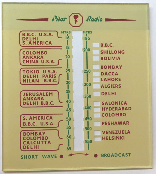 Pilot "Little Maestro" Model T68 Dial Glass (Item: DG-476)