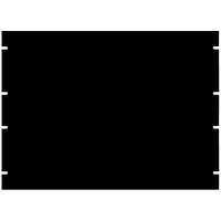 Aluminum Rack Panels - PBPA19014BK2 (Item: XHRPPBPA19014BK2)