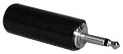 Phone Plug - 2 Conductor - 2.5mm (Item: PP2.5-2C-BLK)