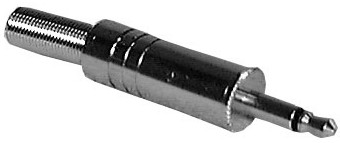 Phone Plug - 2 Conductor - 3.5mm (Item: PP3.5-2C-SHLD)