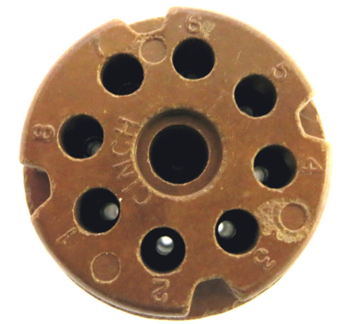 8 Pin "CP" Style Plug - Brown Phenolic (Item: PLG-8-P1-BRN)