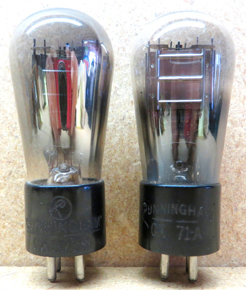 Pair of Cunningam Globe 71A Vacuum Tubes-Used -Fully Tested (Item: RDW-107)