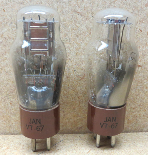 Matched Pair New Old Stock VT-67 (Type 30 Special-30SP) Vacuum Tubes by Hytron (Item: RDW-143)