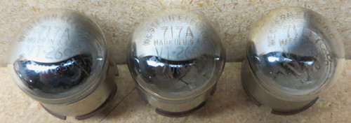 Three Matched Western Electric 717A/VT-269 Vacuum Tubes - Used - Fully Tested (Item: RDW-145)