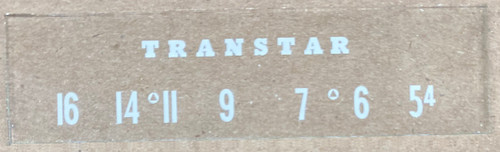 Dial image take against gray/tan background to better illustrate dial scale. Dial glass is clear other than white print.