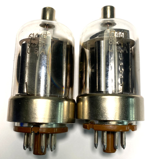 Matched Pair of New Old Stock Sylvania 6146B/8298A Vacuum Tubes (Item: RDW-273)