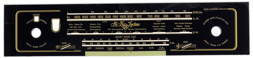 Telefunken Opus 6 Dial/Faceplate (Item: DG-561)