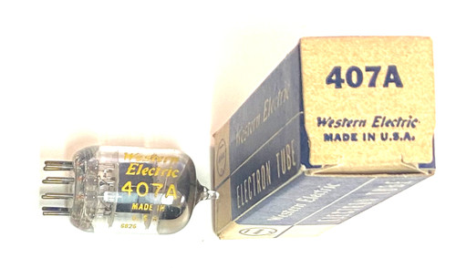 New Old Stock Western Electric 407A Vacuum Tube (Item: RDW-312)