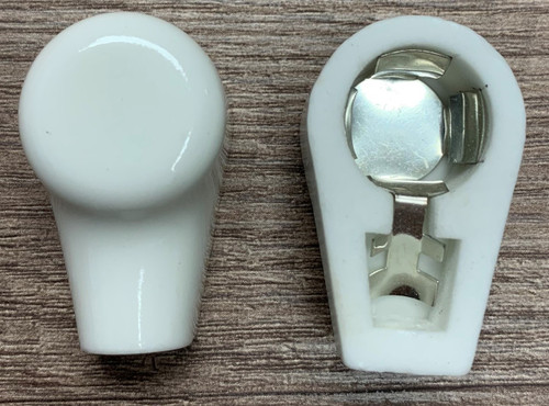 Tube Cap-9/16"-steatite-811,572B,etc (Item: CAP-.5625-C1)