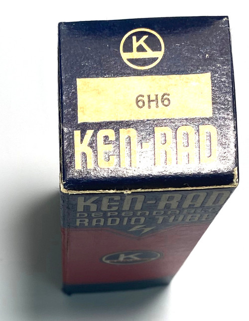 New Old Stock Ken-Rad 6H6 Vacuum Tube (Item: RDW-397)