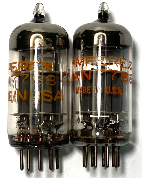 Matched Pair Amperex JAN 7788 Vacuum Tubes (Item: RDW-484)