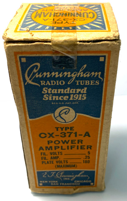 New Old Stock Cunningham CX-371-A Vacuum Tube (Item: RDW-490)