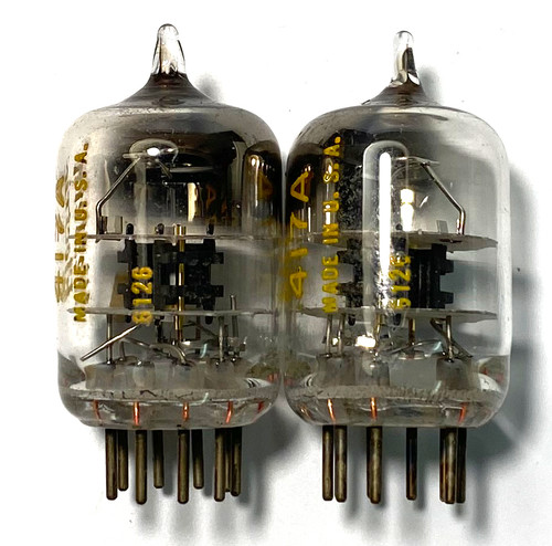 Matched Pair Of Western Electric 417A Vacuum Tubes (Item: RDW-496)