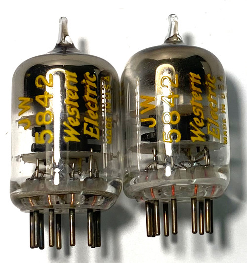 Matched Pair Of Western Electric JW5842 Vacuum Tubes (Item: RDW-497)