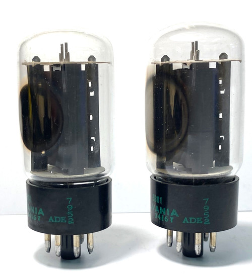 Pair of Sylvania 6080 Vacuum Tubes - Closely Matched - Same