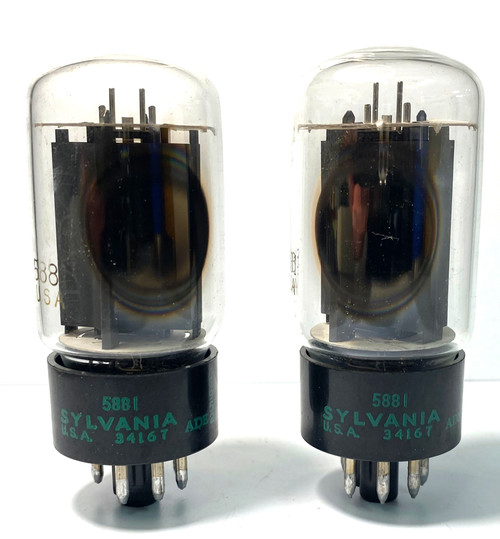 Matched Pair New Old Stock Sylvania 5881 Vacuum Tubes (Item: RDW-507)