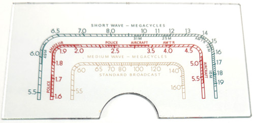 Image  taken against a light blue background to better illustrate light scale portions. Dial is clear other than scale print.