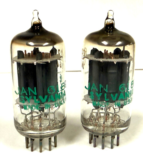 Matched Pair New Old Stock Sylvania JAN 6189 Vacuum Tubes (Item: RDW-674)
