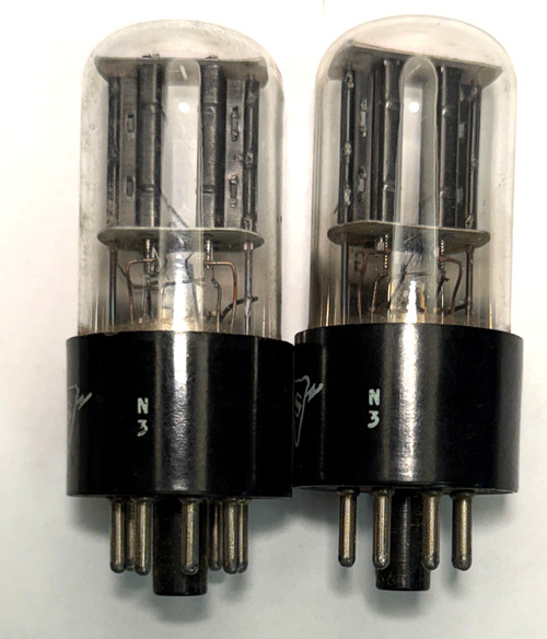 Matched Pair New Old Stock Sylvania 6SN7GT Vacuum Tubes (Item: RDW-677)