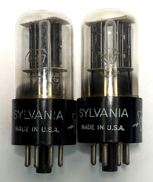 Matched Pair New Old Stock Sylvania 6SN7GT Vacuum Tubes (Item: RDW-677)