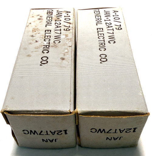 Matched Pair General Electric 12AT7WC Vacuum Tubes (Item: RDW-680)